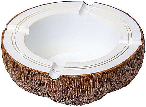 Fujima Coconut With Shell Ashtray (LT198) | 6 inches product image